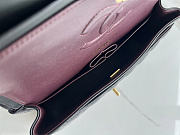 Chanel flap bag lambskin black bag size 25cm - 4