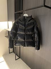 Moncler Women's black down padded huppe jacket - 1