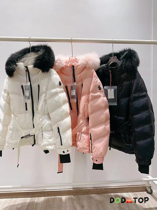 Moncler Hooded jacket with fur trim  - 1