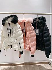 Moncler Hooded jacket with fur trim  - 5