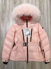 Moncler Hooded jacket with fur trim  - 4