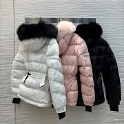Moncler Hooded jacket with fur trim  - 3