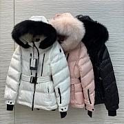 Moncler Hooded jacket with fur trim  - 2