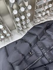 Moncler long black jacket (Hooded jacket with fur trim) - 5