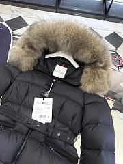 Moncler black jacket (Hooded jacket with fur trim) - 5