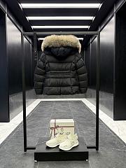 Moncler black jacket (Hooded jacket with fur trim) - 6