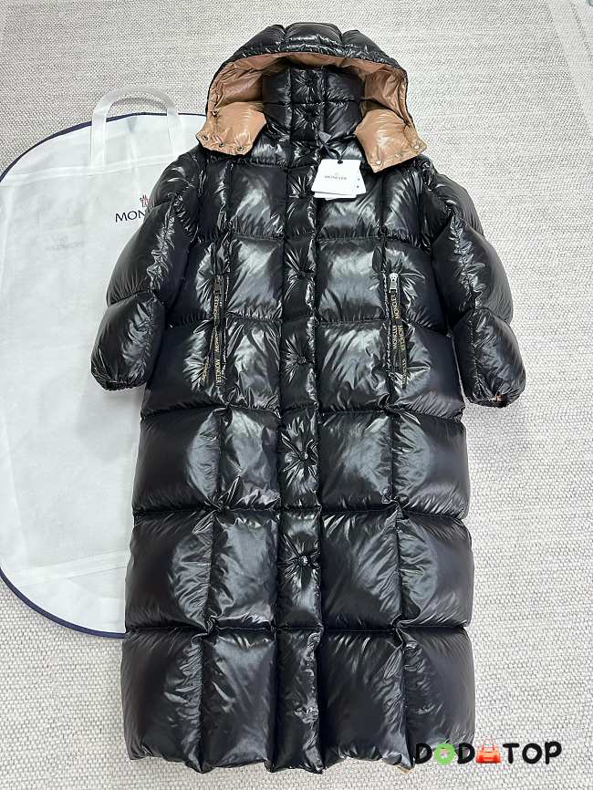 Moncler long black jacket 02 - 1