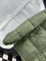 Men Jumbo GG canvas down jacket green - 2