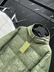 Men Jumbo GG canvas down jacket green - 4