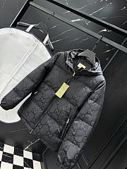 Men Jumbo GG canvas down jacket black - 2