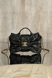Chanel Bow bag black Soft leather size 26x15x5cm - 1