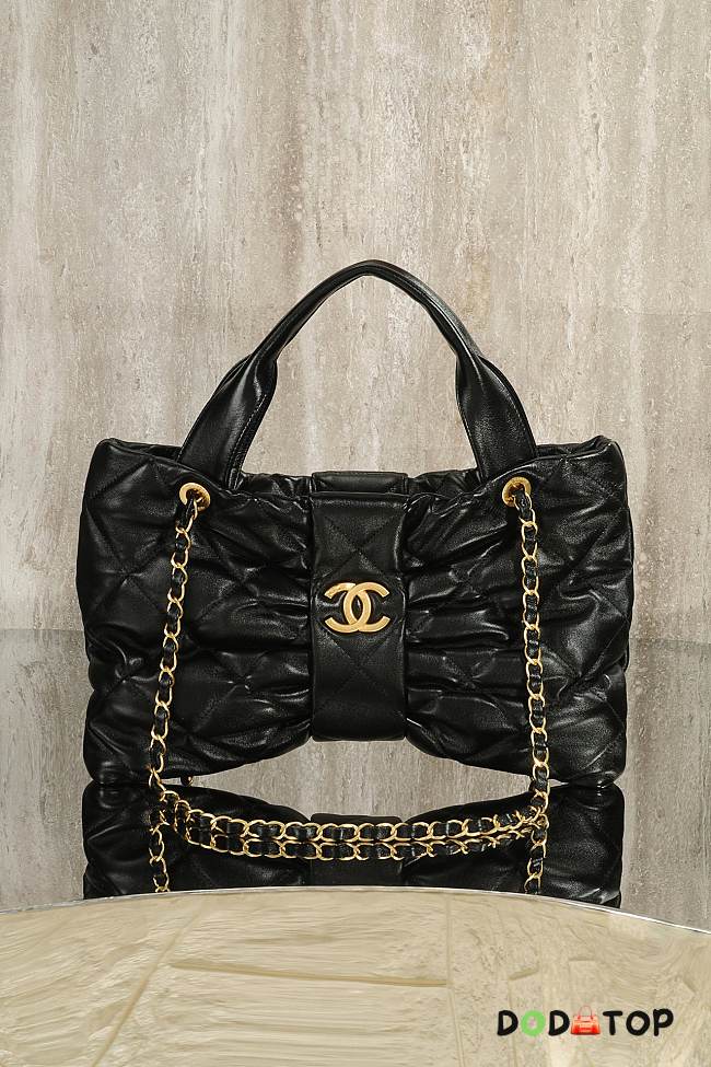 Chanel Bow black Soft leather size 38x25x5cm - 1