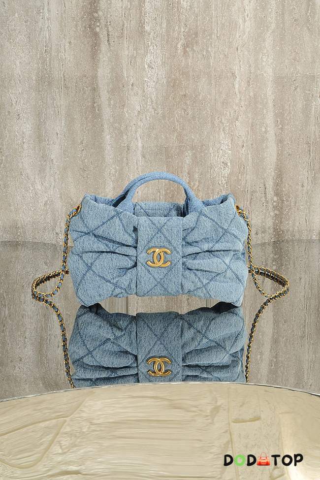 Chanel Bow bag denim size 26x15x5cm - 1