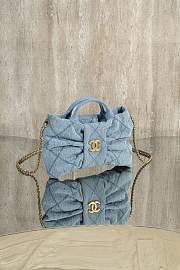 Chanel Bow bag denim size 26x15x5cm - 3
