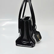 MiuMiu Solitaire shiny leather bag black size 28x19.5x11cm - 4