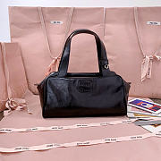 MiuMiu black Leather top-handle bag 28X15X13CM  - 1