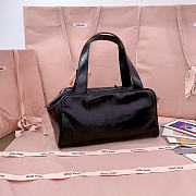 MiuMiu black Leather top-handle bag 28X15X13CM  - 6