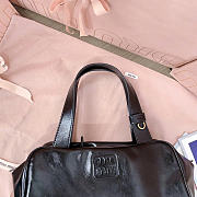 MiuMiu black Leather top-handle bag 28X15X13CM  - 5