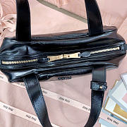 MiuMiu black Leather top-handle bag 28X15X13CM  - 3