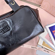 MiuMiu black Leather top-handle bag 28X15X13CM  - 2
