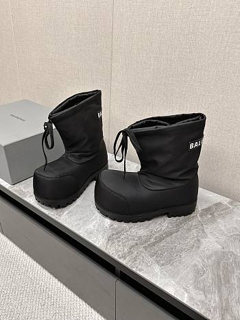 Balenciaga Black Logo Patched Alaska Boots 