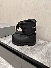 Balenciaga Black Logo Patched Alaska Boots  - 5