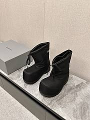 Balenciaga Black Logo Patched Alaska Boots  - 2