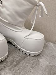 Balenciaga white Logo Patched Alaska Boots  - 2