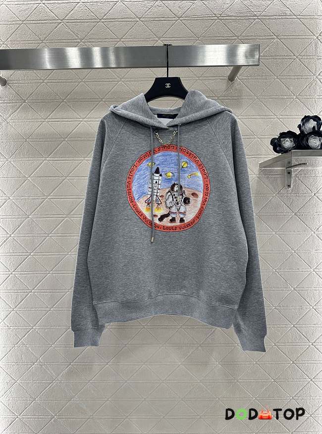 Louis Vuitton hoodie gray - 1