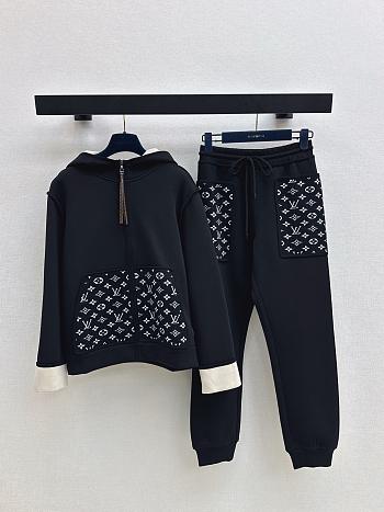 Louis Vuitton a long-sleeve pants set black