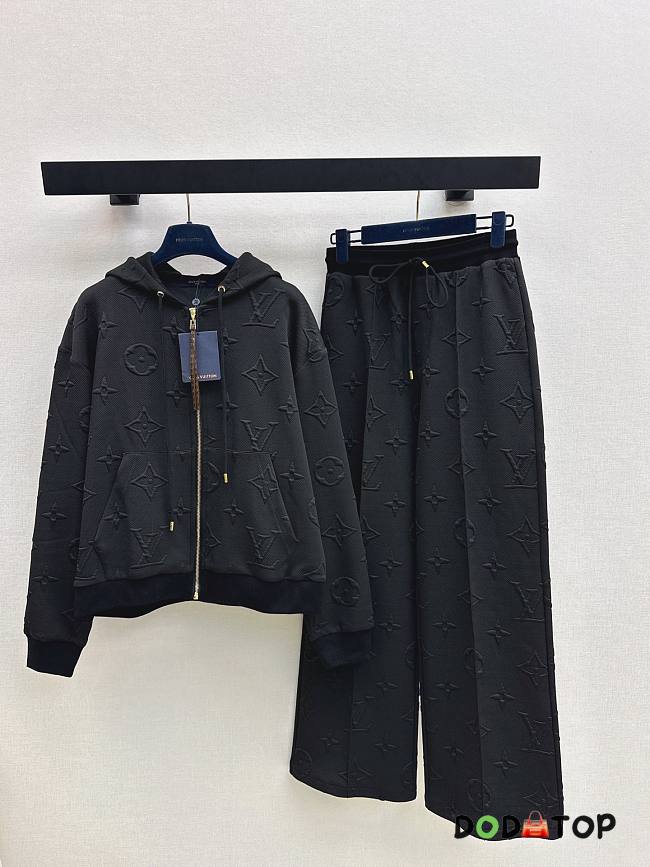 Louis Vuitton a long-sleeve pants set black - 01 - 1