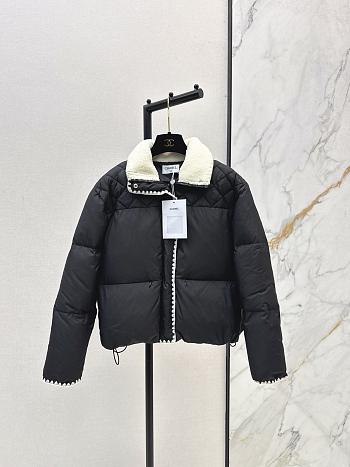 Chanel down jacket black