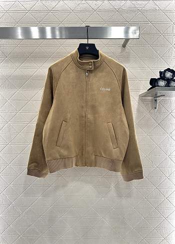 Celine suede jacket brown
