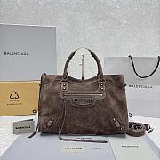 Balenciaga Le City Bag for Her in Storm brown 38.5×24×13.5cm - 02 - 2