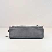 Balenciaga motorcycle gray bag size 30×20×10cm - 6
