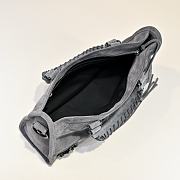 Balenciaga motorcycle gray bag size 30×20×10cm - 5