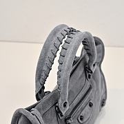 Balenciaga motorcycle gray bag size 30×20×10cm - 4