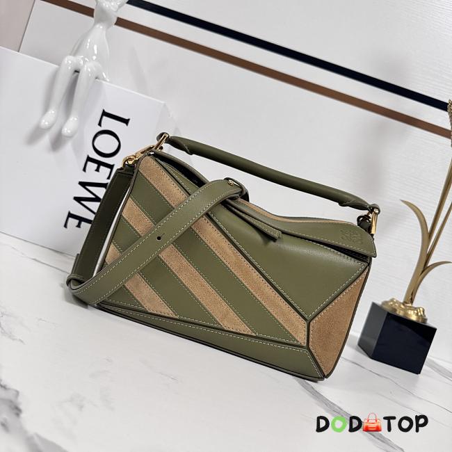 Loewe Puzzle green bag size 24x10.5x16 cm - 1