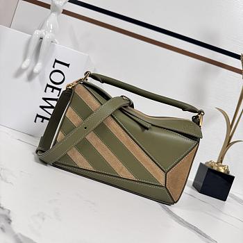 Loewe Puzzle green bag size 24x10.5x16 cm