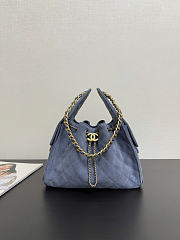 Chanel 25 Blue bag size 40x30x15 cm - 5