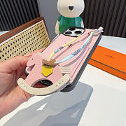 Hermes phone case pink - 4