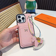Hermes phone case pink - 2
