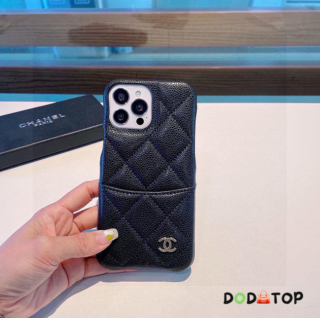Chanel phone case black - 1
