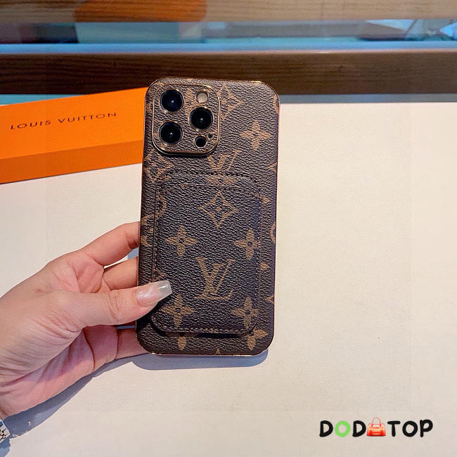 Louis Vuitton phone case brown - 01 - 1