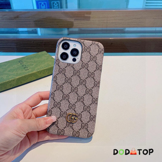 Gucci phone case brown  - 1