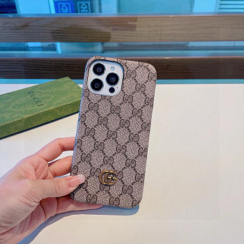 Gucci phone case brown 