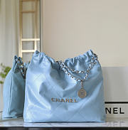 Chanel 22 Bag ocean blue bag size 39x42x8cm - 1