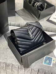 YSL Saint Laurent Lou Lou black bag size 25×17×9cm Code Jackie  (25% off) - 5