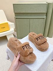 Fendi slides brown  - 4