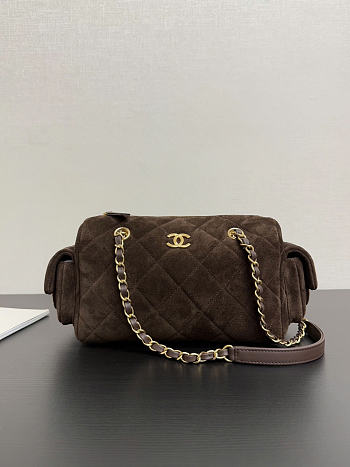 Chanel Bowling Bag size 15.5x24x11.5cm